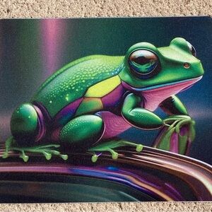 Colorful Frog Art Mouse Pad